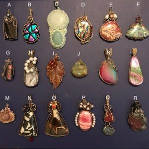 BOGO Cabochon Pendants - OOAK Handmade Sterling